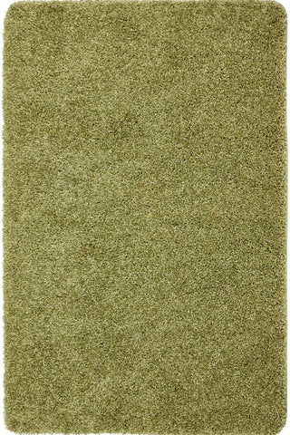 Washable Olive Green Shaggy Rug