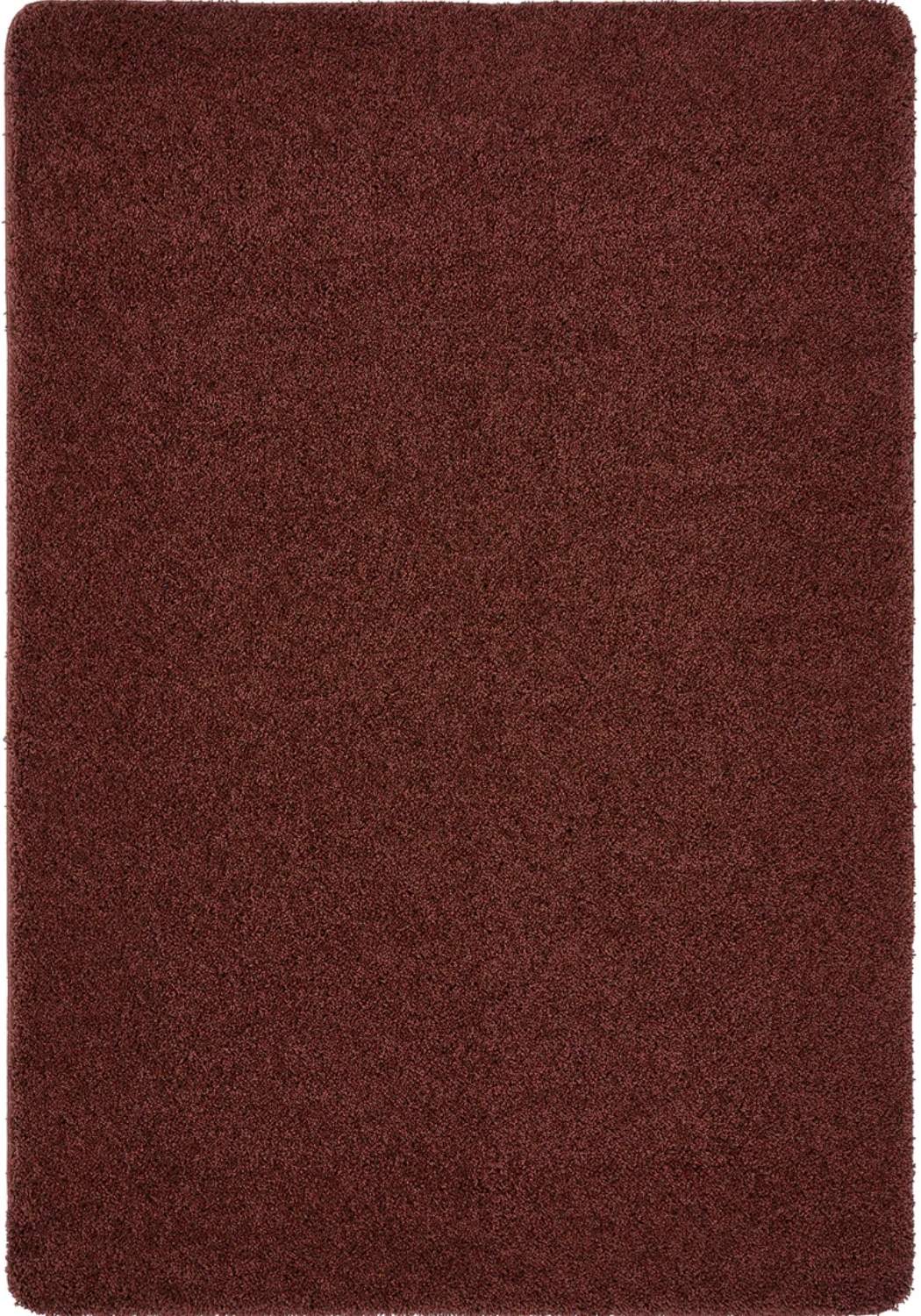 Washable Ox Red Shaggy Rug