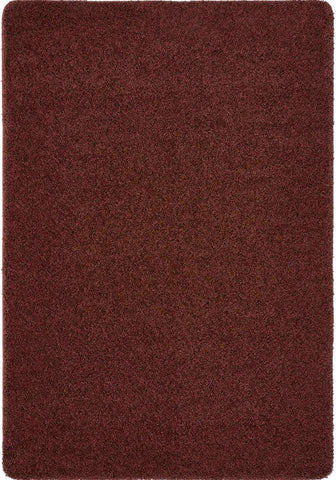 Washable Ox Red Shaggy Rug