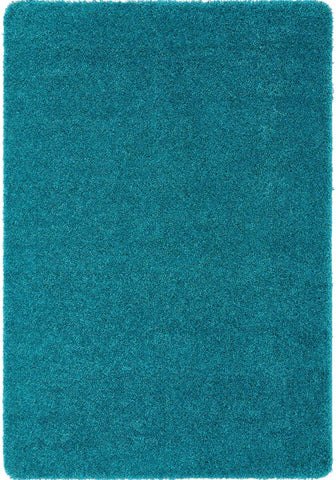 Washable Teal Shaggy Rug