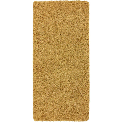 Washable Ochre Shaggy Rug