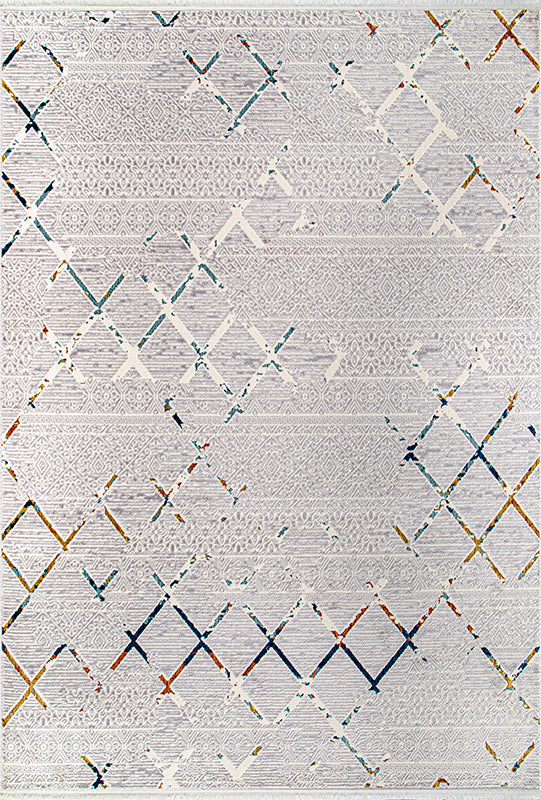 Rugs Depot Grey Modern Zenta ZN006 Area Rug – Acrylic and Polyester, Non‑Shed, Easy‑Clean, Durable | Bedroom, Study, Kids Room, Entryway