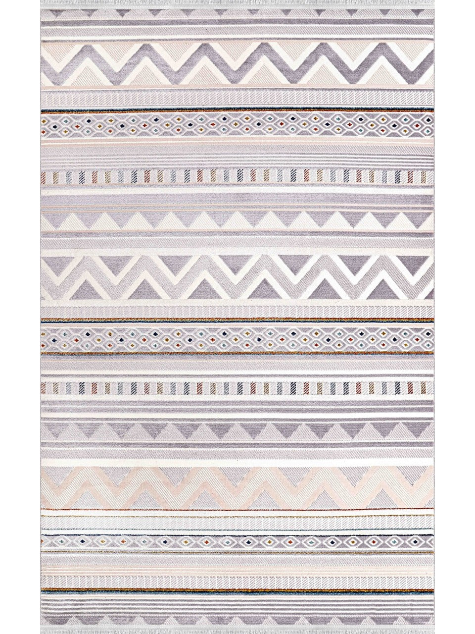 Rugs Depot Multicolor Modern Zenta ZN005 Area Rug – Acrylic and Polyester, Non‑Shed, Easy‑Clean, Durable | Bedroom, Study, Kids Room, Entryway