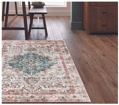 Carmel Cream Bordered Rug