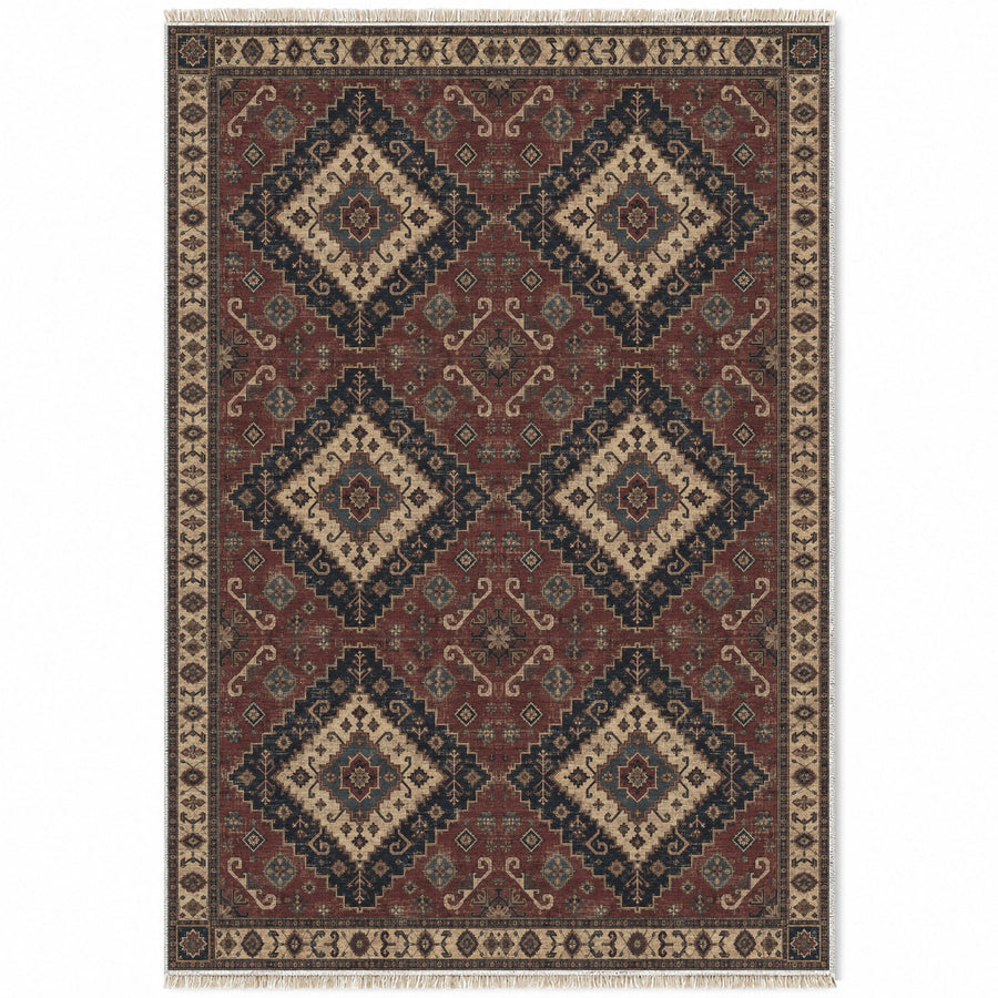 Anatolian Heirloom Quiet Neutral Distressed Washable Rug