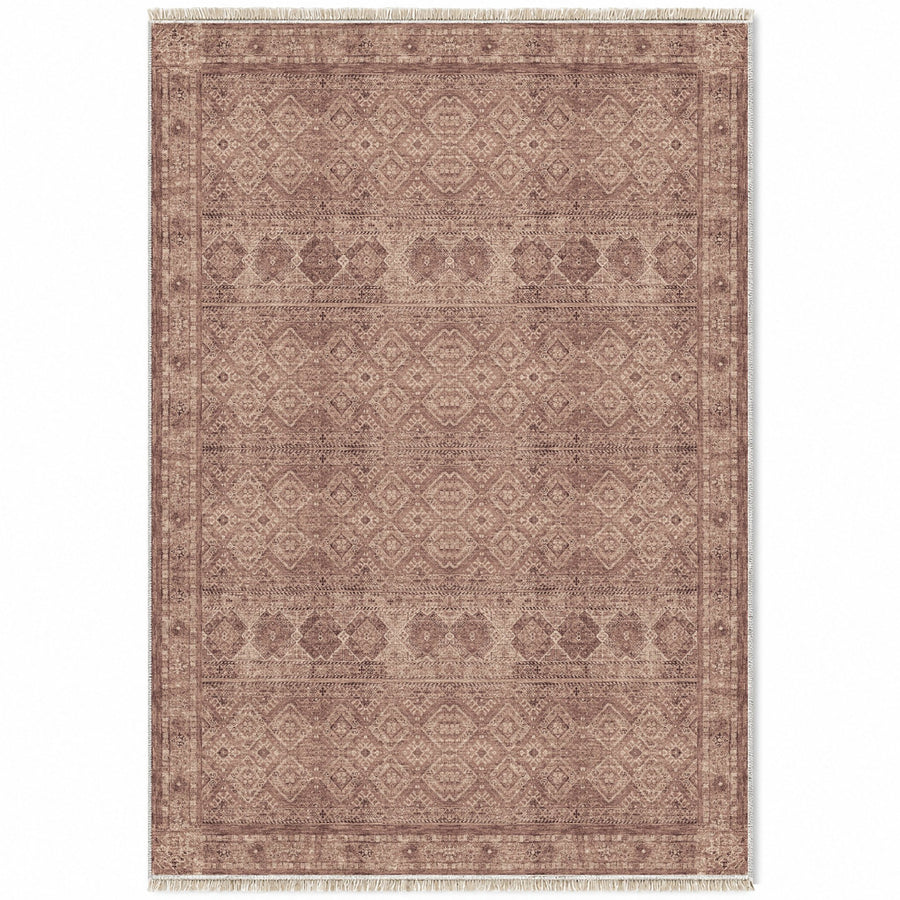 Anatolian Tonal Clay & Rose Washable Rug