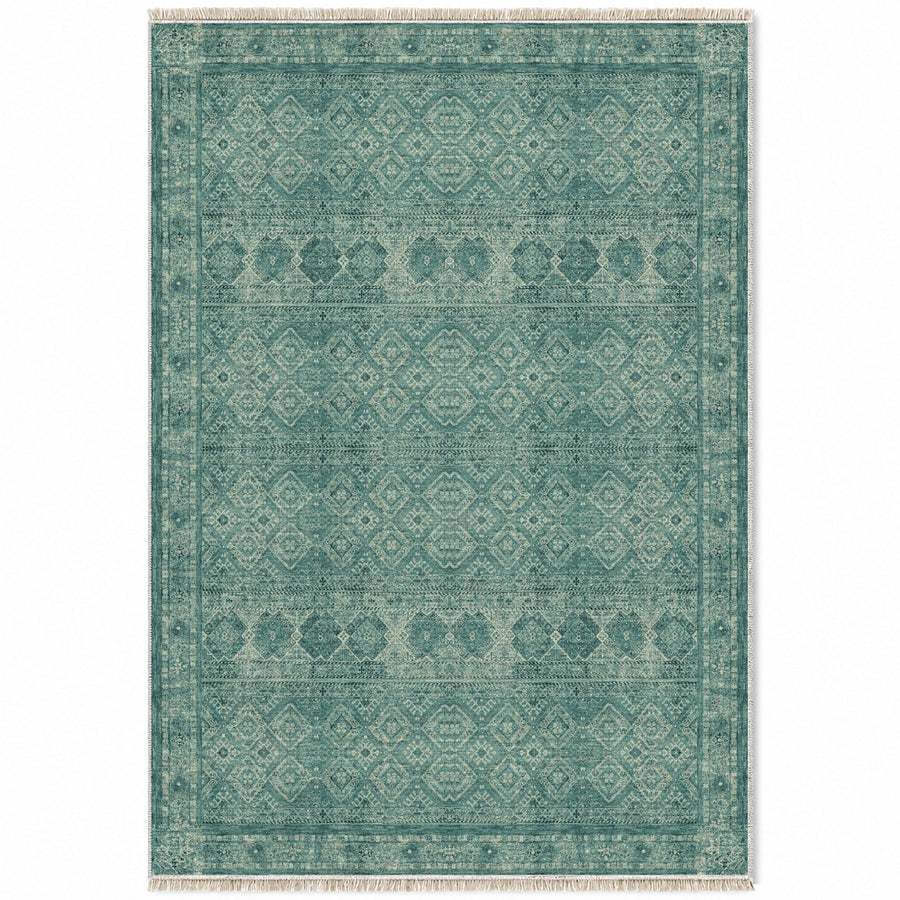 Anatolian Tonal Petrol & Sand Washable Rug