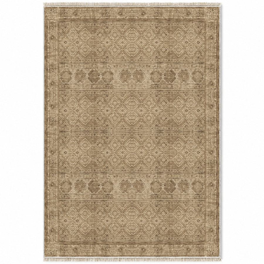 Anatolian Tonal Sand & Oat Washable Rug