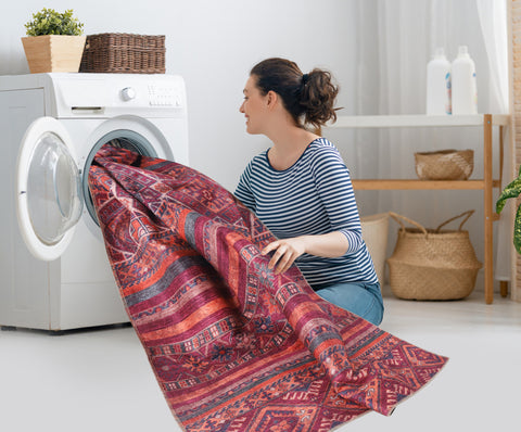 Rugs Depot Tribal Multicolor Geometric Washable Rug Design 1322