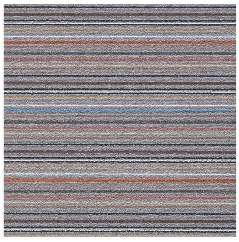 Stockholm Grey/Clay Washable Mat