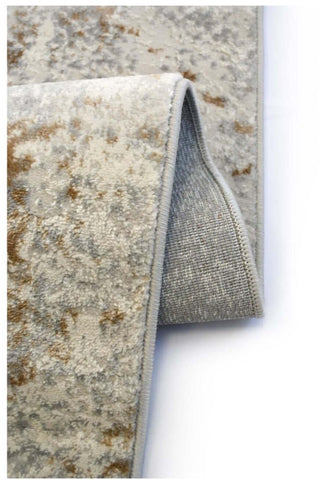 Abstract Vintage Cream/Ochre Rug | D176F