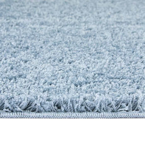 Washable Blue Shaggy Rug