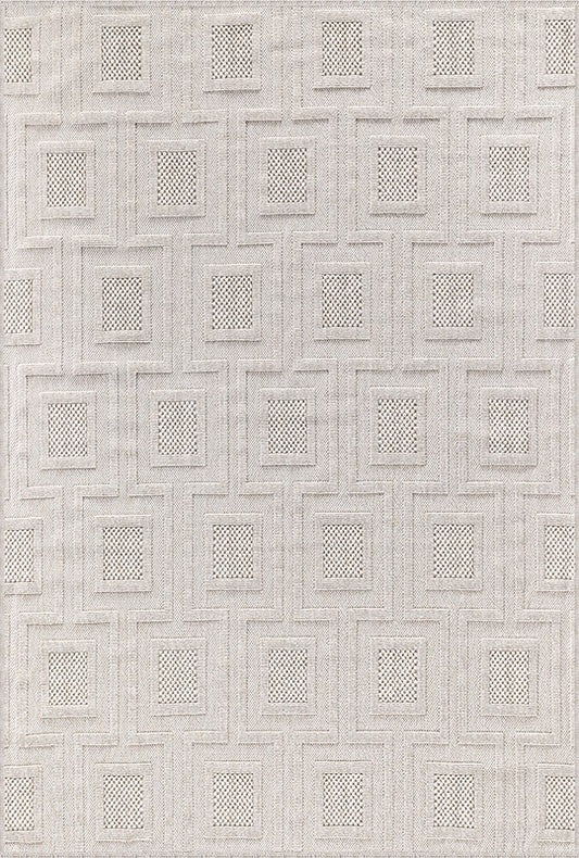 Rugs Depot Beige Kilim Flatweave Bravvo BR008 Area Rug – Durable Synthetic Fibres, Bedroom, Study, Kids Room, Entryway
