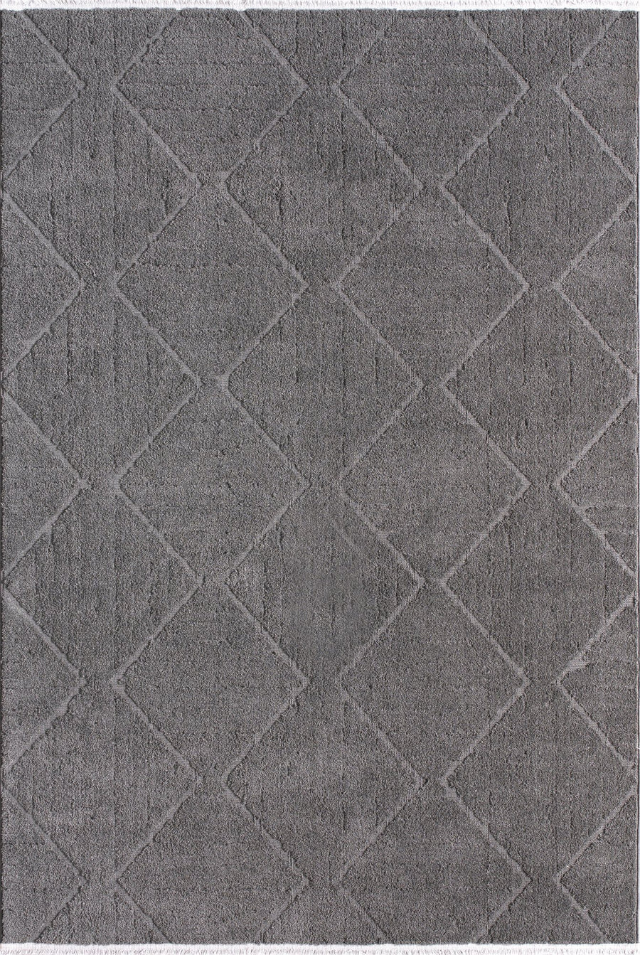 Charcoal Diamond Relief Area Rug | Jolly JL003