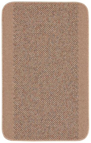 Washable Designer Bordered Beige Rug | 110B