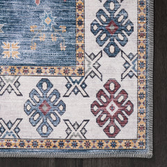 Rugs Depot - Tribal Multicolor Geometric Washable Rug, Design NL1016