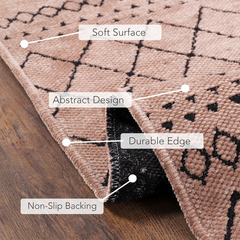 Machine Washable Rug RW1801 – BROWN Soft Chenille