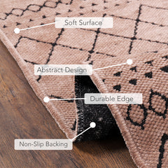 Machine Washable Rug RW1801 – BROWN Soft Chenille