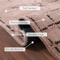 Machine Washable Rug NT201 – BROWN Soft Chenille