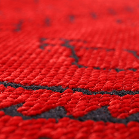 Machine Washable Rug RW1801 – RED Soft Chenille
