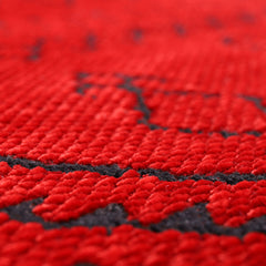 Machine Washable Rug RW1801 – RED Soft Chenille