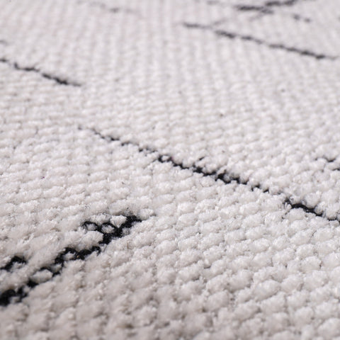 Machine Washable Rug NT201 – WHITE Soft Chenille