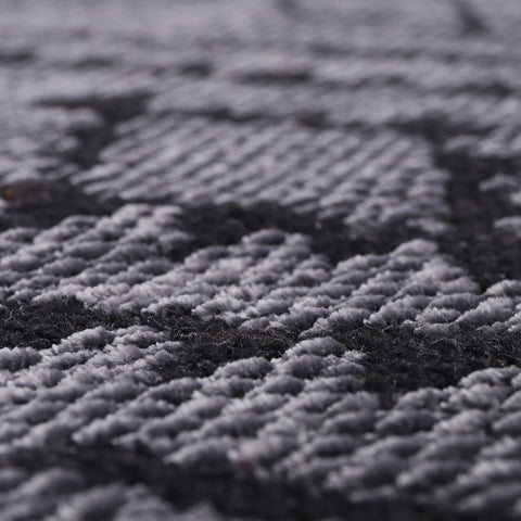 Machine Washable Rug RW1801 – DARK GRAY Soft Chenille