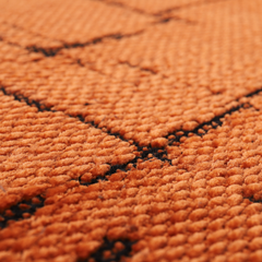 Machine Washable Rug NT201 – ORANGE Soft Chenille