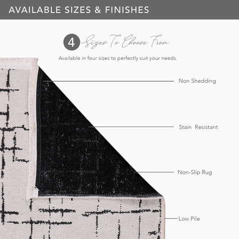 Machine Washable Rug NT201 – WHITE Soft Chenille