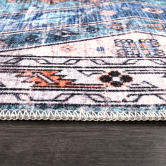 Rugs Depot Ð Kilim Red Medallion Washable Rug Ð Design NL1015