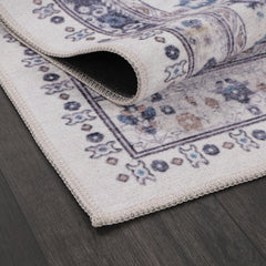 Rugs Depot - Modern Beige Floral Washable Rug - Design KELIM2001