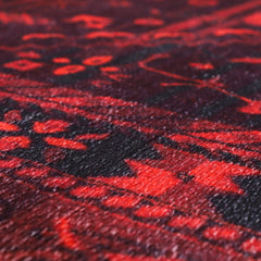 Rugs Depot RW1009 – Machine Washable Red Tribal Medallion Rug | Oriental Geometric Carpet for Living Room, Bedroom & Office