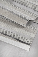 Rugs Depot Grey Modern Boyut BY045 Area Rug – Polypropylene and Polyester, Non‑Shed, Easy‑Clean, Durable | Bedroom, Study, Kids Room, Entryway