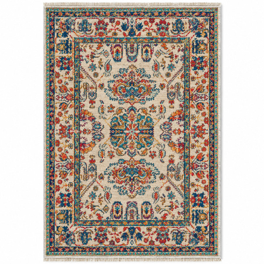 Distressed Persian 7659 Sapphire Vintage Washable Rug