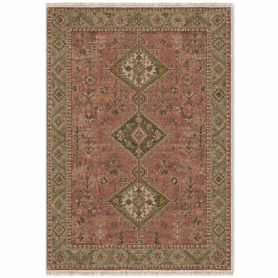 Dosemealti Diamond Brown Anatolian Washable Rug