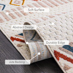 RUGS DEPOT Area Rug for Living Room, Bedroom & Hallway – Soft & Durable Low Pile Area Rugs – Bohemian, Aztec & Boho Style – Pet & Kid-Friendly, Ideal for High-Traffic Areas (Copy)