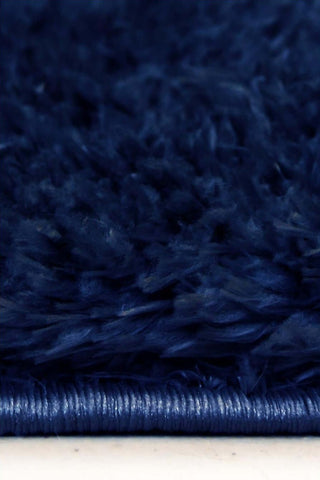 Lagom Navy Shaggy Rug