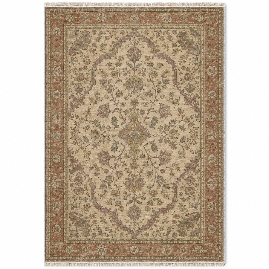 Gordes Garden Clay & Sage Anatolian Washable Rug