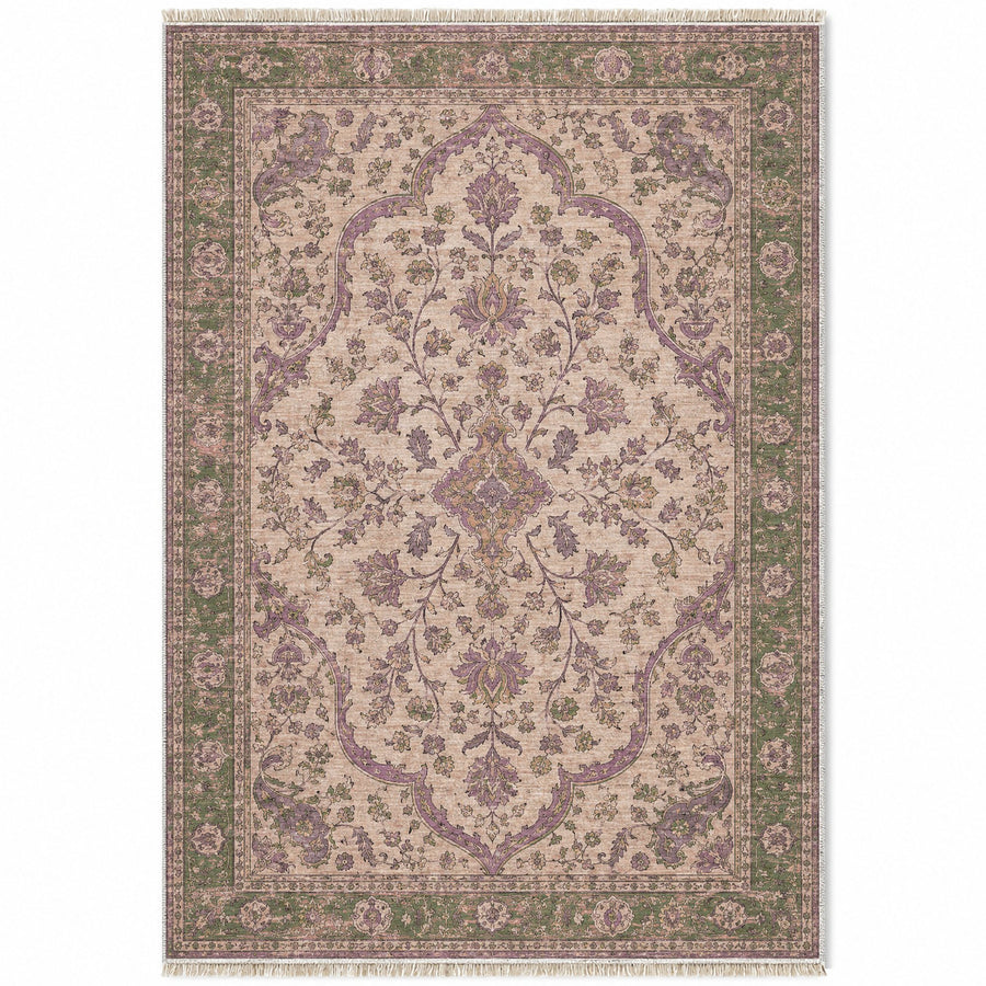 Gordes Garden Rose & Olive Anatolian Washable Rug