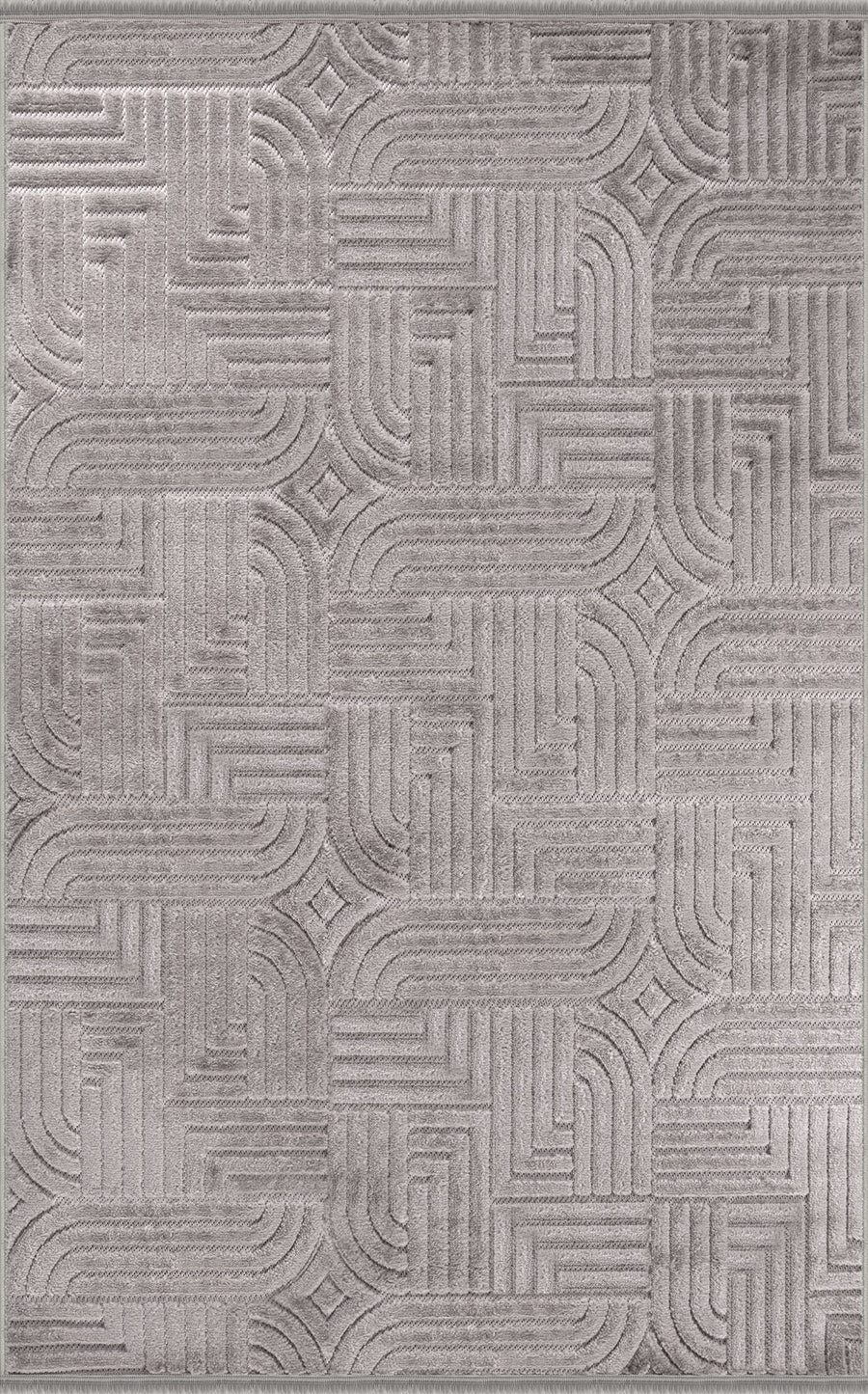 Grey Arch Relief Area Rug | Trendo TR001