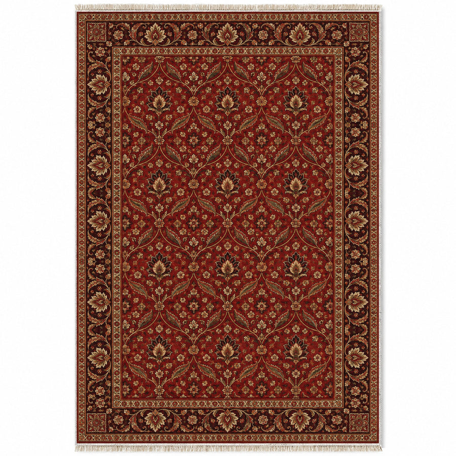 Herati Brick Persian Washable Rug