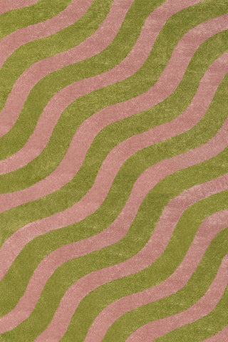 Joli Wave Green & Pink Rug