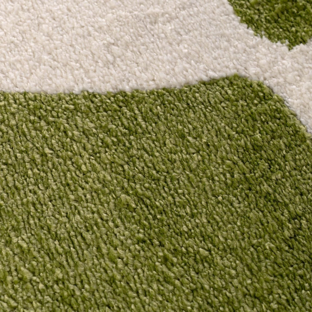 Joli Checkered Green & White Rug — room photo 3