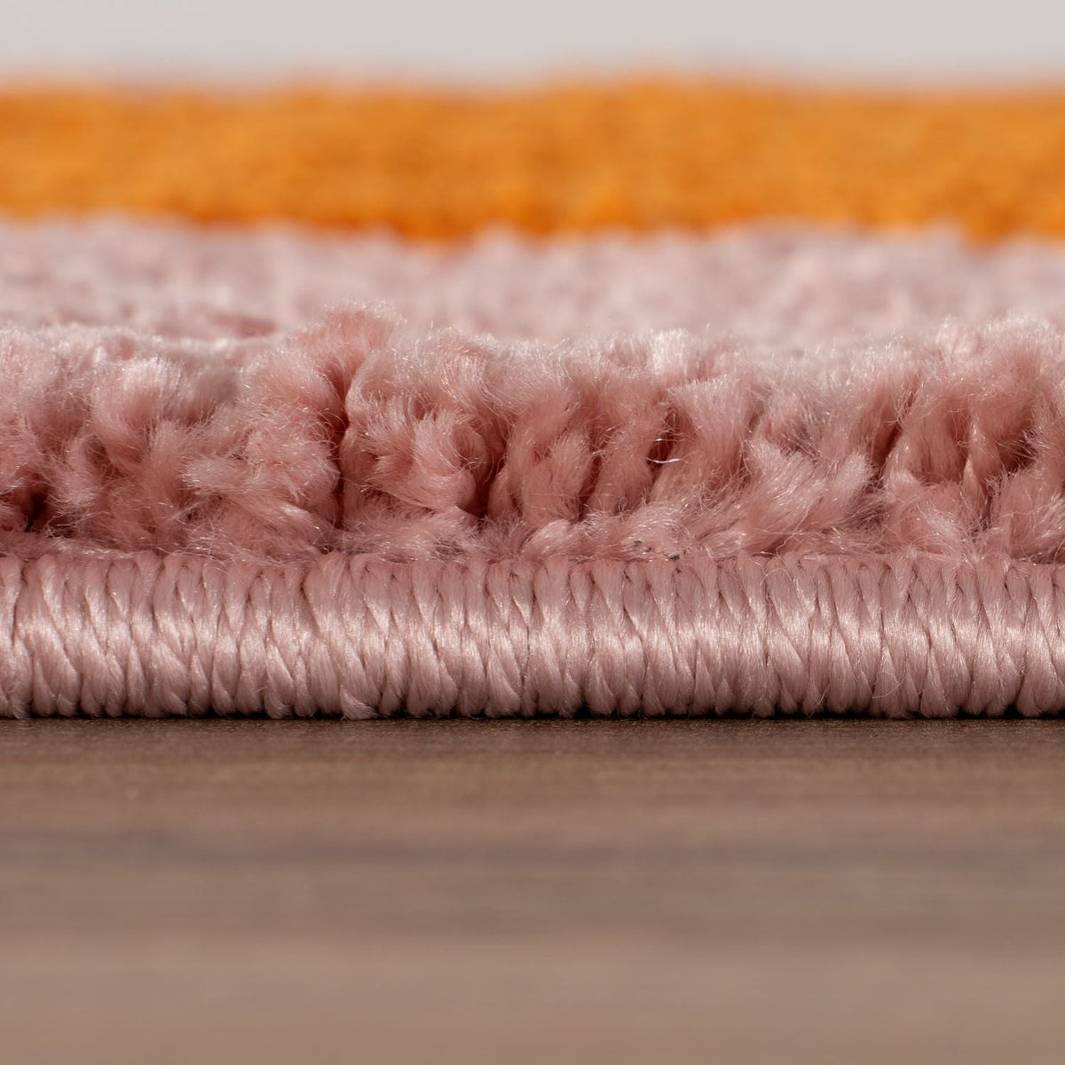 Joli Checkered Orange & Pink Rug — room photo 5