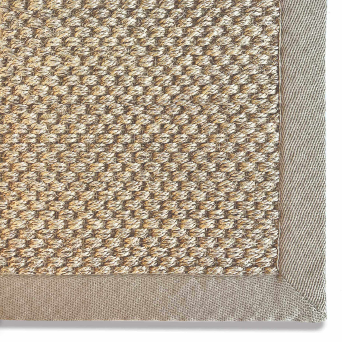 Bordered Light Beige Non-Slip Sisal Rug — room photo 3