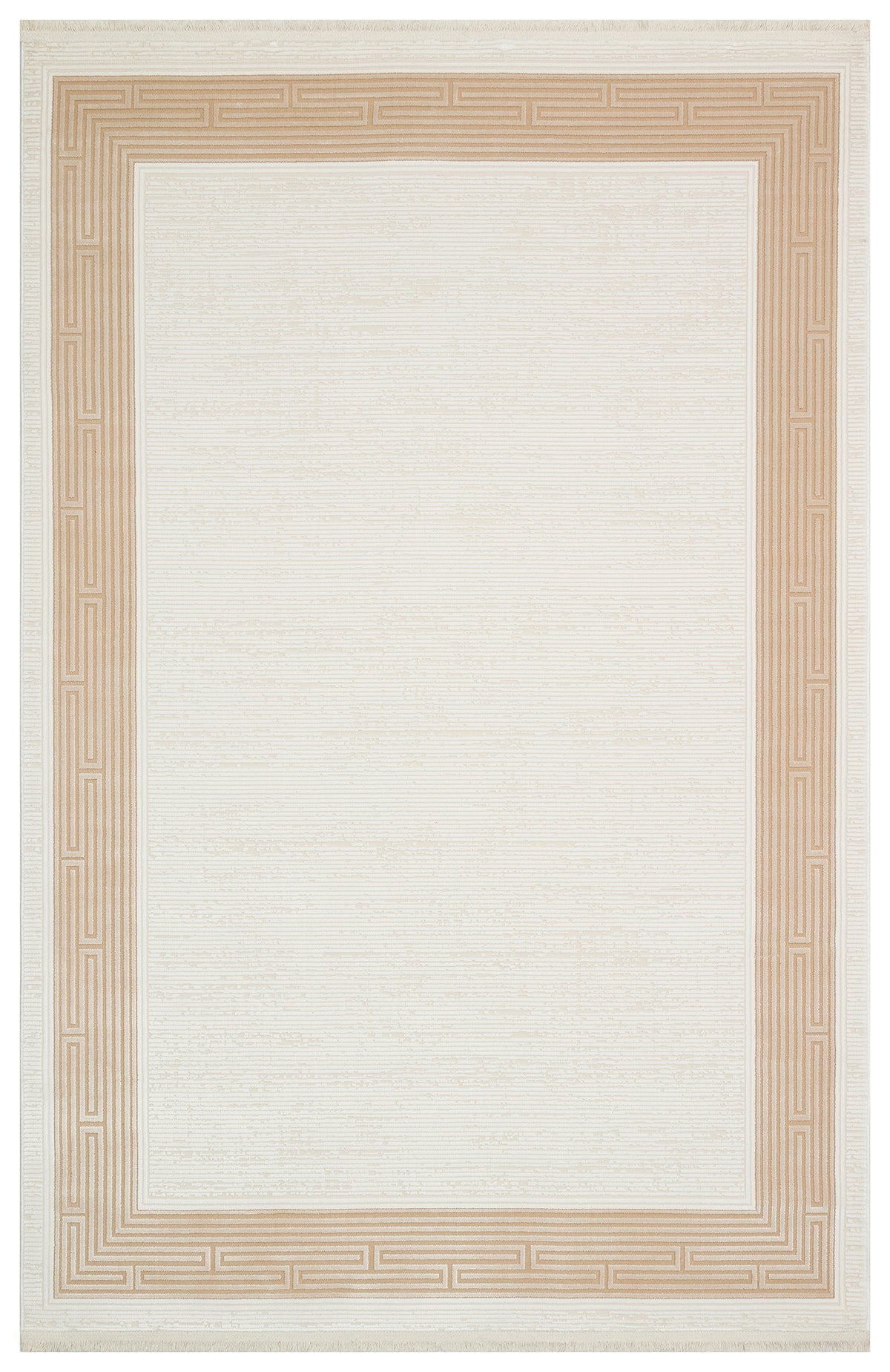 Beige border on a white background mazzini area rug