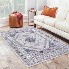 Rugs Depot - Modern Beige Floral Washable Rug - Design KELIM2001