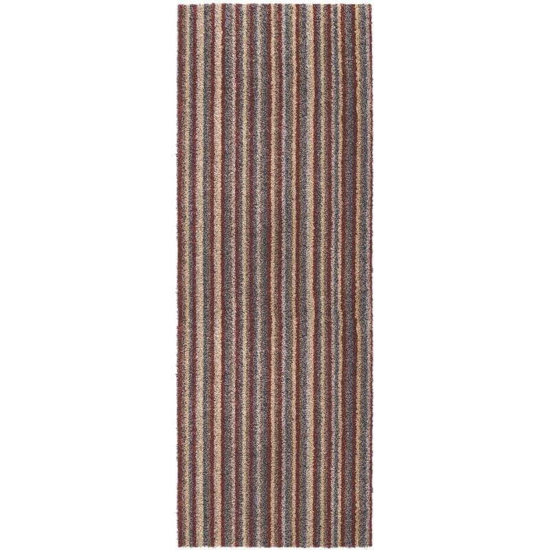 Washable Mat – Striped Design in Multicolour — top view