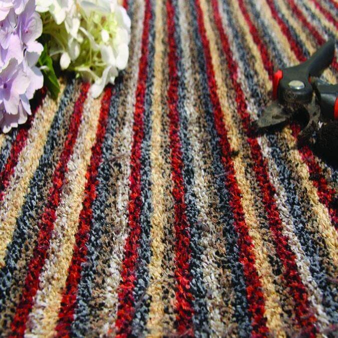 Washable Mat – Striped Design in Multicolour — room photo 6