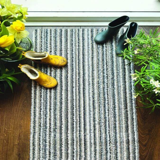 Washable Mat Stripe Design in Multicolour — room photo 8